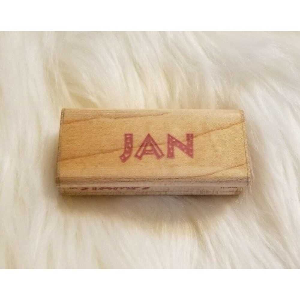 Rubber Stampede Your Name In Stamps JAN Personalized Wood Mounted Rubber Stamp